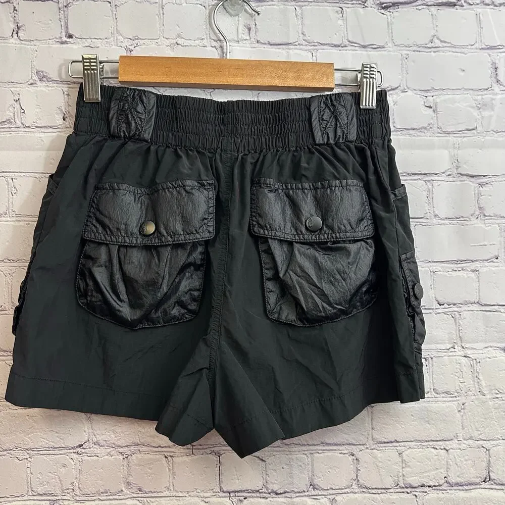 Free People Movement Thru Hiker Skort Cargo Pockets Black Women's Small